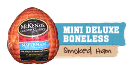 mini deluxe boneless maple ham