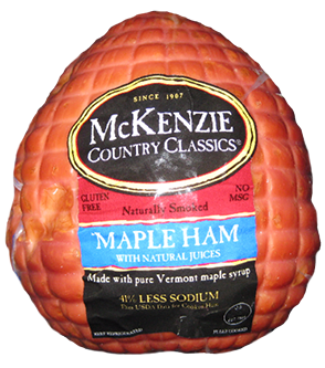 mini deluxe boneless maple ham
